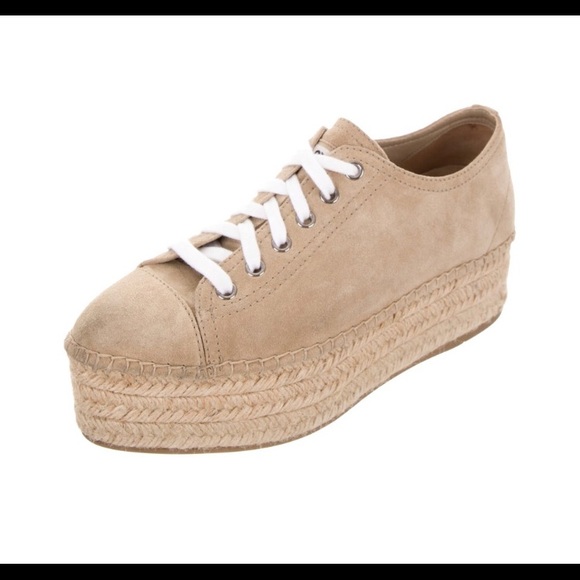 Miu Miu Suede Platform Espadrilles - Picture 2 of 5